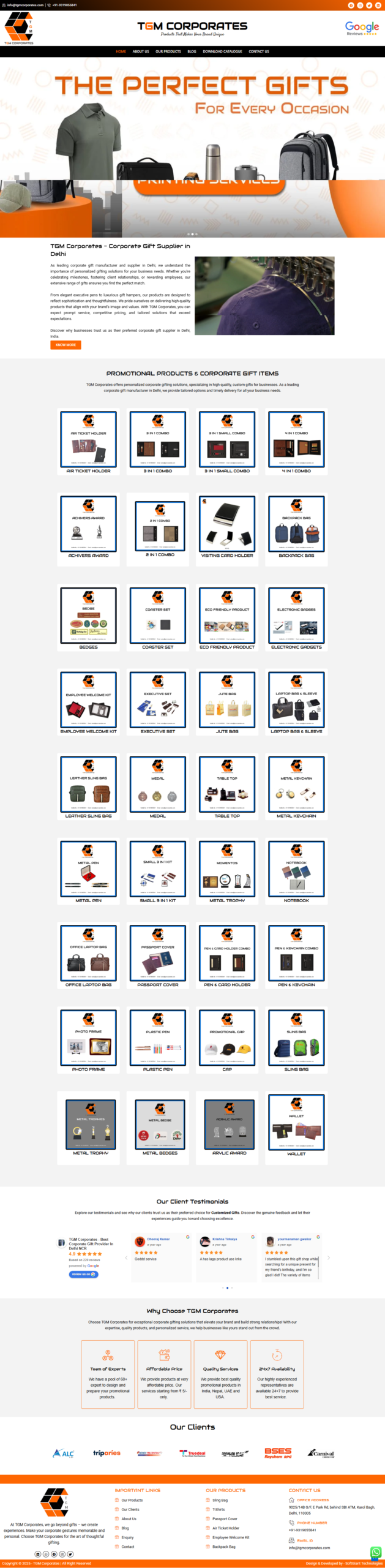 TGM Corporates Website