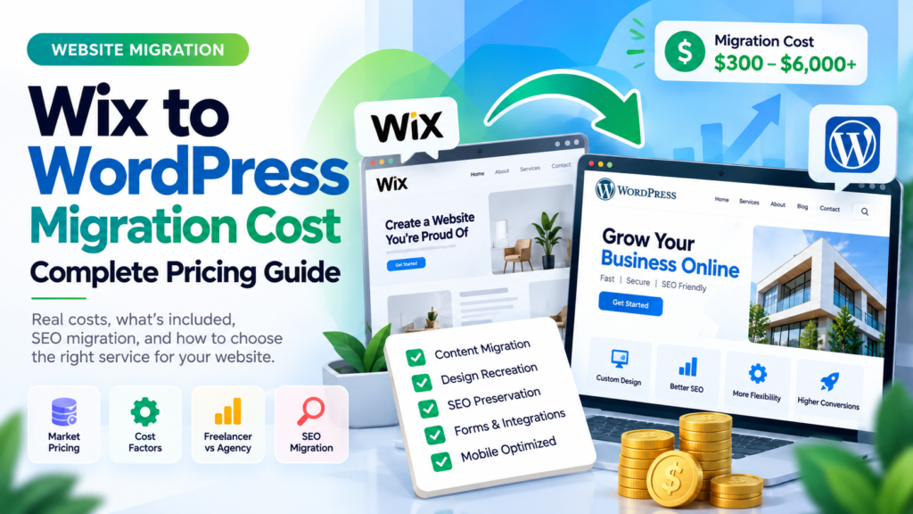 Wix to WordPress Migration Cost: Pricing, SEO & What’s Included